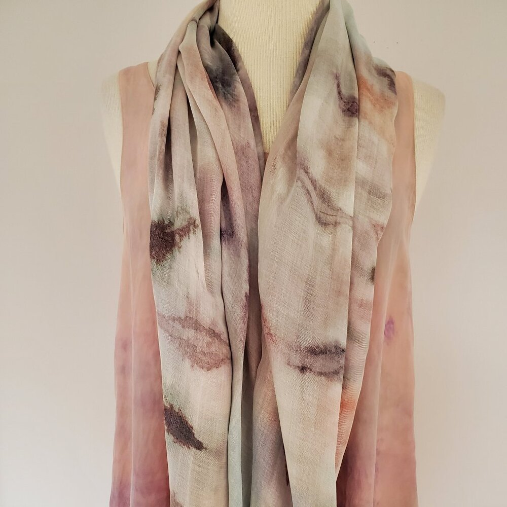 painted Vince Silk Shirt bias tank top camisole sleeveless 4 6 8 beige pink Med